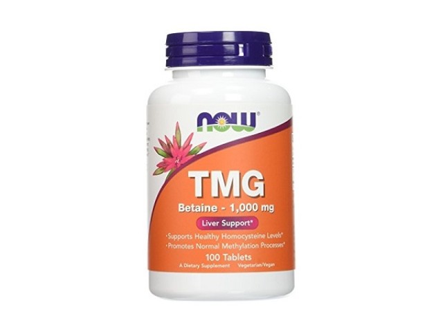 Now Foods TMG Betaine (Trymethylglycine) 1000mg 100tabs 