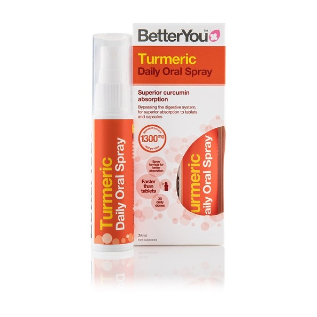 BetterYou Turmeric Spray 25ml (Στοματικό Σπρέι με Κουρκουμά)