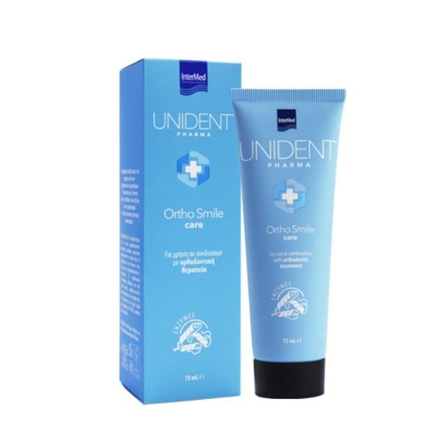 Unident Pharma Ortho Smile Care Toothpaste 75ml (Οδοντόπαστα για Χρήση σε Συνδυασμό με Ορθοδοντική Θεραπεία)