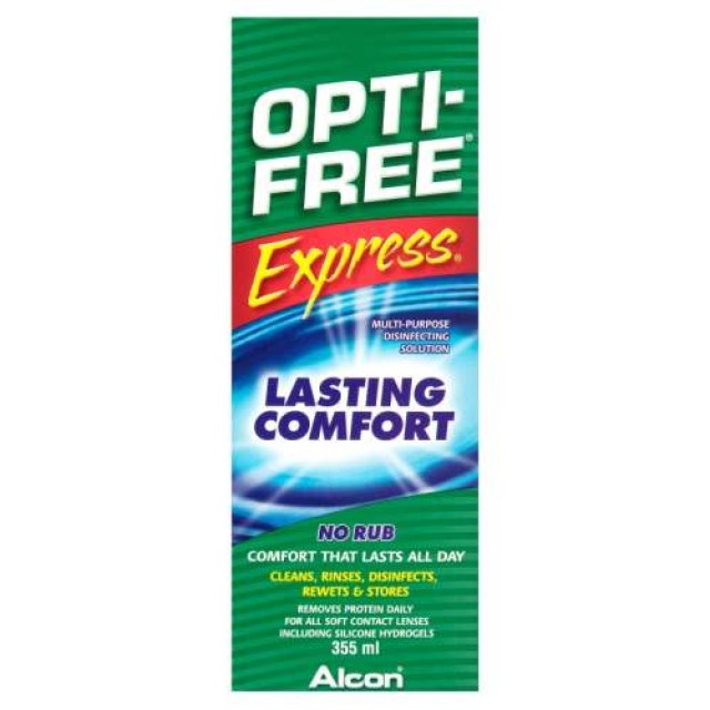 Opti Free Solution Express 355ml (Υγρό Φακών Επαφής)