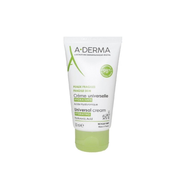 A Derma Universal Hydrating Cream 50ml (Ενυδατική Κρέμα Προσώπου & Σώματος)