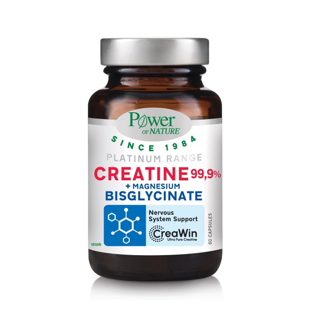 Power Health Platinum Creatine 99,9% & Magnesium Bisglycinate 60caps (Συμπλήρωμα Διατροφής με Κρεατίνη & Μαγνήσιο)