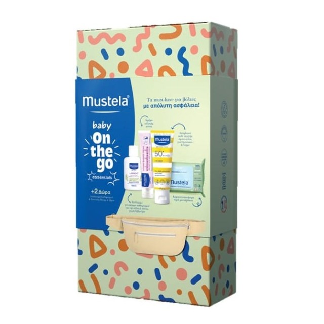 Mustela SET Baby On the Go Essentials (ΣΕΤ Παιδικής Φροντίδας για Βόλτες με Απόλυτη Ασφάλεια)