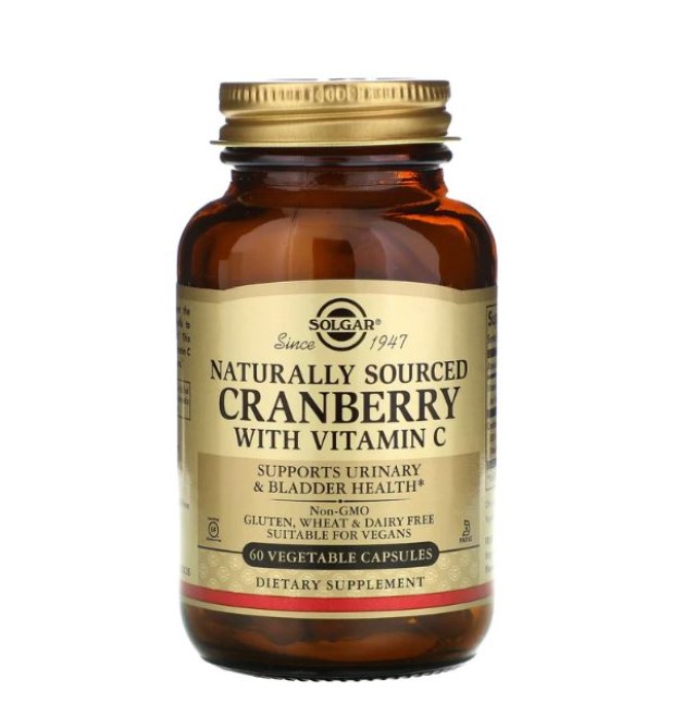 Solgar Cranberry Extract With Vitamin C 60 Vegetarian Caps (Αντιοξειδωτικά)