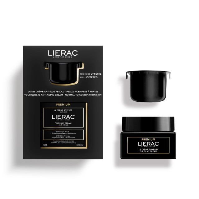 Lierac SET Premium The Silky Cream 50ml & ΔΩΡΟ Premium The Silky Creram Refill 50ml