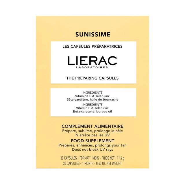 Lierac Sunissime Capsules Bro 30caps (Συμπλήρωμα Διατροφής για Ενίσχυση του Μαυρίσματος)