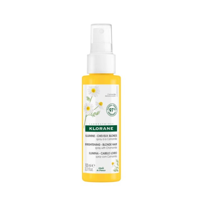 Klorane Chamomile Brightening Blonde Hair Spray 100ml (Σπρέι Μαλλιών με Χαμομήλι & Ξύδι για Φυσικές 