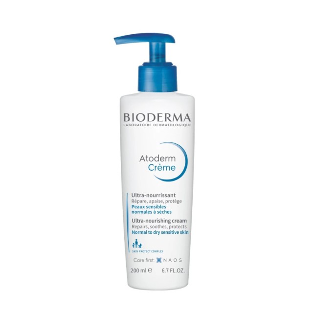 Bioderma Atoderm Ultra Nourishing Cream 200ml (Θρεπτική Κρέμα για την Ευαίσθητη Κανονική προς Ξηρή Ε