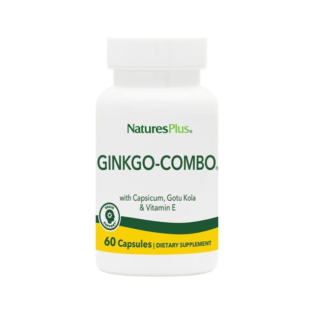 Natures Plus Ginkgo Combo 240mg 60cap (Μνήμη - Συγκέντρωση) 