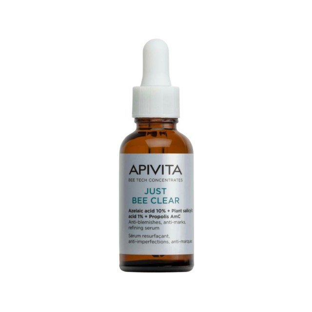 Apivita Just Bee Clear Serum 30ml (Ορός Λείανσης για Ατέλειες & Σημάδια Ακμής)