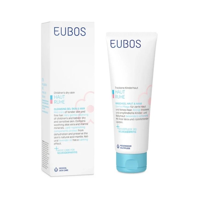 Eubos Dry Skin Children Cleansing Gel 125ml (Υγρό Kαθαρισμού Για Δέρμα & Μαλλιά)