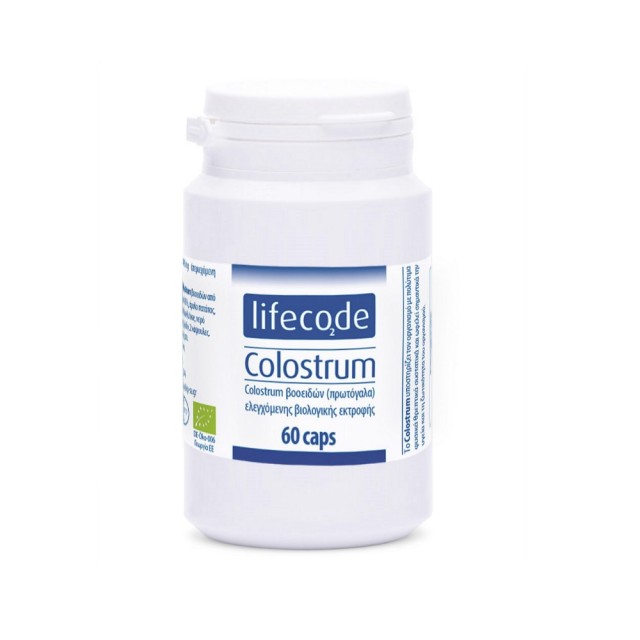 Lifecode Bio-Colostrum 60caps (Φυσικό Συμπλήρωμα Διατροφής Πρωτόγαλα για την Ενίσχυση του Οργανισμού)