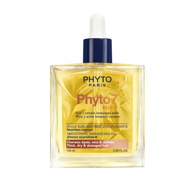 Phyto 7 Elixir Smoothing Enhancing Oil 100ml (Λάδι Θρέψης για Λεία και Μεταξένια Μαλλιά)