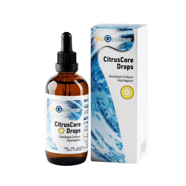 Viogenesis Citrus Core Drops 100ml (Συμπλήρωμα Διατροφής με Εκχύλισµα Σπόροων Γκρέιπφρουτ για Ενίσχυση του Ανοσοποιητικού)