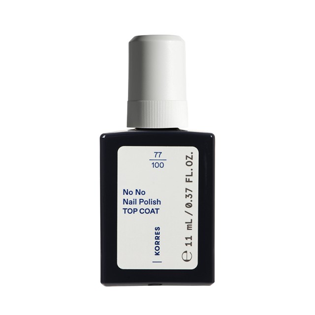 Korres No No Nail Polis Top Coat 11ml (Διάφανο Βερνίκι Νυχιών για Θωράκιση του Χρώματος)