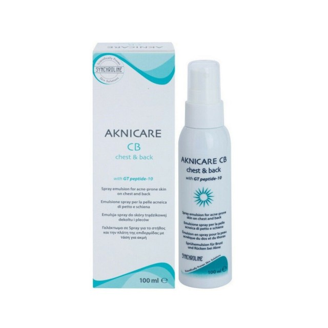 Synchroline Aknicare Chest & Back Spray 100ml (Γαλάκτωμα σε Spray για τη Θεραπεία της Ακμής)