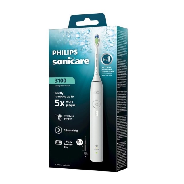 Philips Sonicare 3100 White (Ηλεκτρική Οδοντόβουρτσα Άσπρη)