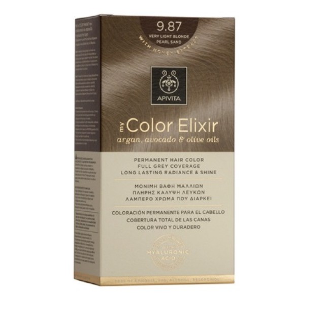 Apivita My Color Elixir N 9.87 (Βαφή Μαλλιών - Ξανθό Πολύ Ανοιχτό Περλέ Χρώμα)