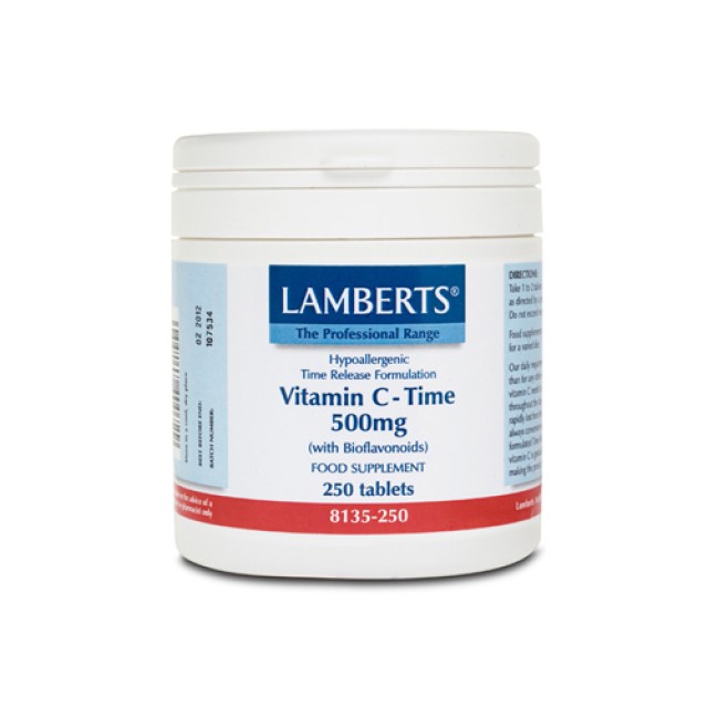 Lamberts C 500mg Time Release 250tabs (Βιταμίνη C)