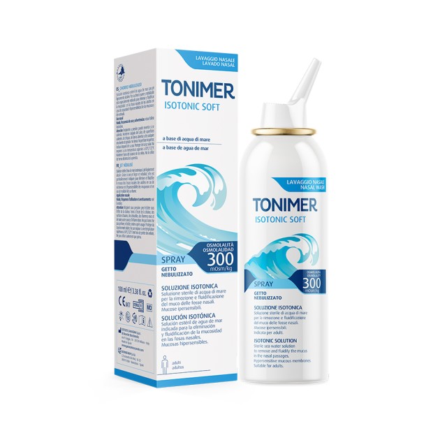 Tonimer Isotonic Soft Spray 100ml (Ισότονο Διάλυμα Θαλασσινού Νερού για Υγεινή & Καθαρισμό των Ρινικών Κοιλοτήτων)