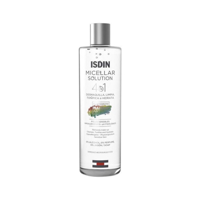 Isdin Micellar Solution 4in1 400ml (Ενυδατικό Καθαριστικό Προσώπου για Όλους τους Τύπους Δέρματος)