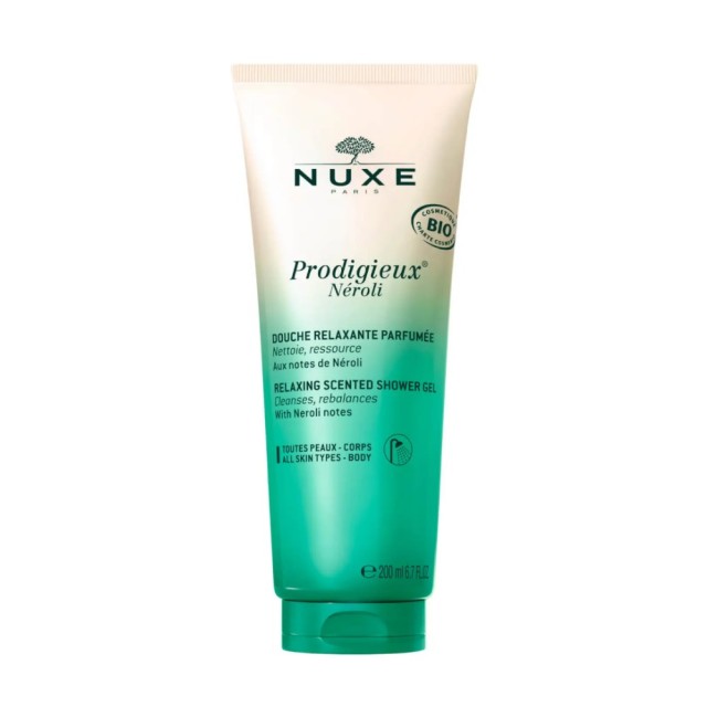 Nuxe Huile Prodigieuse Neroli Relaxing Scented Shower Gel 200ml (Αφρόλουτρο με Άνθη Πορτοκαλιάς, Περγαμόντο & Λεβάντα)