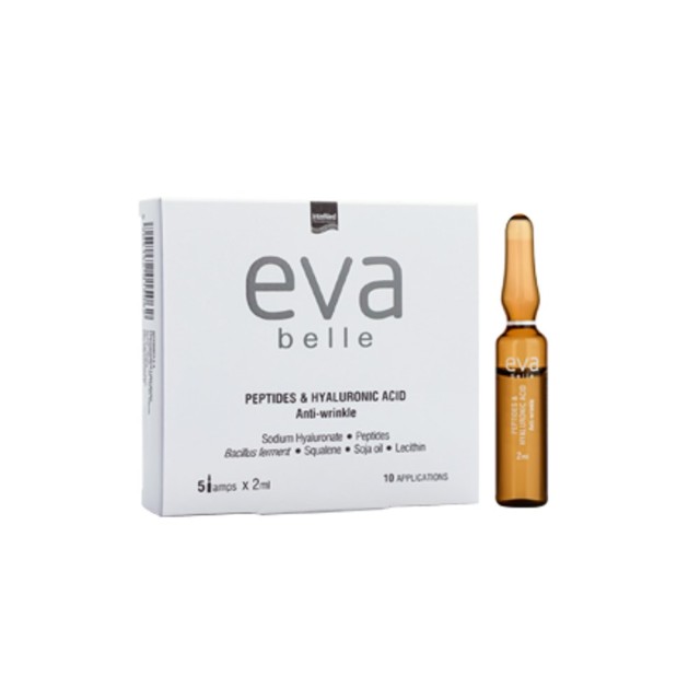 Eva Belle Peptides & Hyaluronic Acid Anti-Wrinkle Ampoules 5x2ml (Αμπούλες για Εντατική Αντιμετώπιση Λεπτών Γραμμών & Ρυτίδων)