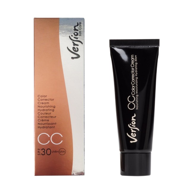 Version CC Color Corrector Cream SPF30 50ml (Αντηλιακή Aντιρυτιδική Κρέμα Προσώπου με Χρώμα)