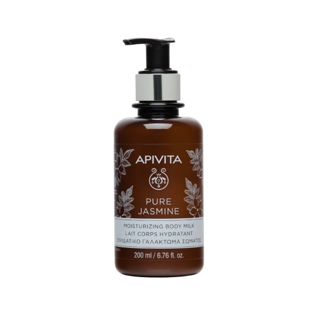 Apivita Pure Jasmine Moisturizing Body Milk 200ml (Ενυδατικό Γαλάκτωμα Σώματος με Γιασεμί)