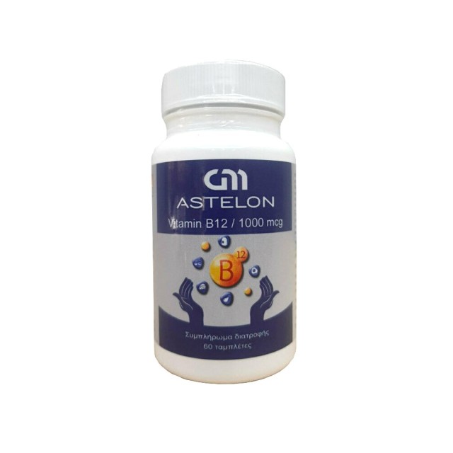 Astelon Vitamin B12 1000mcg 60tabs (Συμπλήρωμα Διατροφής με Β12) 