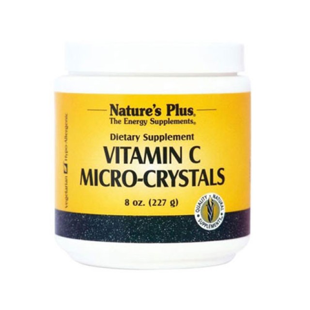 Natures Plus Vitamin C Micro Crystals 227gr (Ενίσχυση του Ανοσοποιητικού)