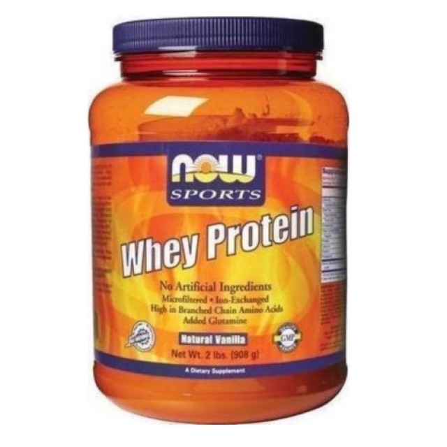 Now Sports Whey Protein Powder Vanilla 907gr 