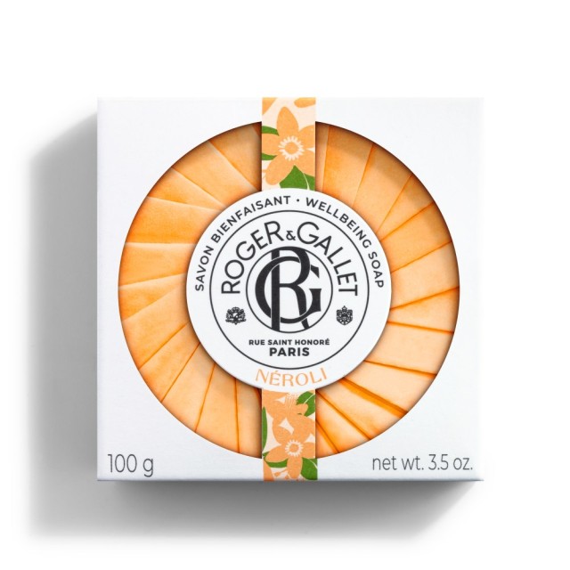 Roger & Gallet Neroli Wellbeing Soap 100gr (Αναζωογονητικό Σαπούνι Νέρολι - Άνθη Πορτοκαλιάς - Άνθος