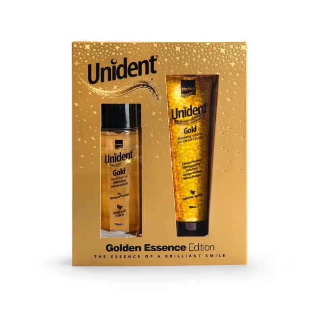 Unident Golden Essence Edition (ΣΕΤ με Λευκαντική Οδοντόκρεμα & Στοματικό Διάλυμα)