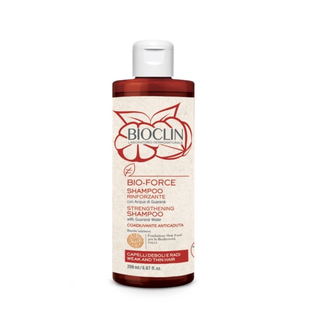 Bioclin Bio-Force Strengthening Shampoo 200ml (Σαμπουάν Ενδυνάμωσης & Aναζωογόνησης για Λεπτά Μαλλιά)