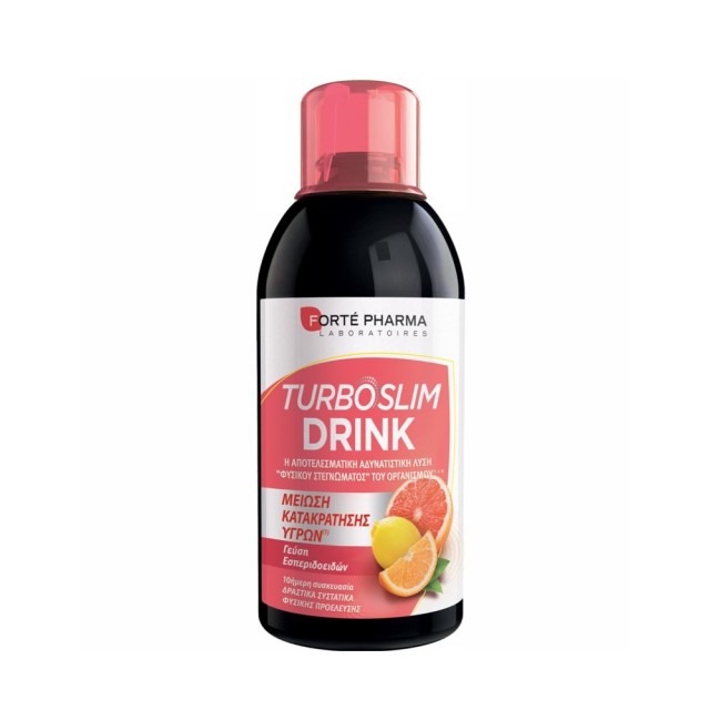 Forte Pharma Turboslim Drink Citrus 500ml (Αποτοξινωτικό Υγρό για Μείωση της Κατακράτησης με Γεύση Εσπεριδοειδή)