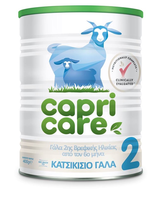 CapriCare No2 Γάλα Κατσικίσιο 400gr (Γάλα 2ης Βρεφικής Ηλικίας από τον 6ο Μήνα)