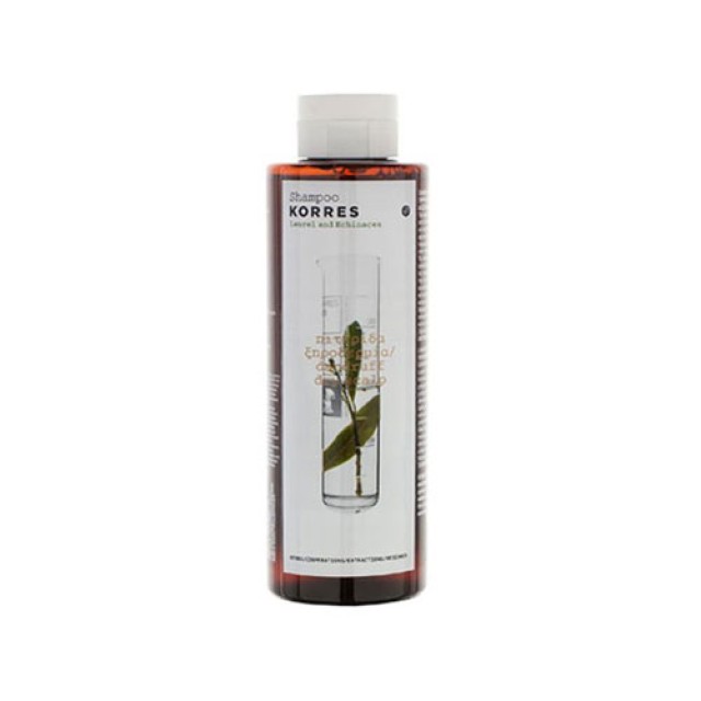 Korres Shampoo Δάφνη & Echinacea 250ml (Σαμπουάν για Πιτυρίδα - Ξηροδερμία)