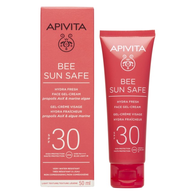 Apivita Bee Sun Safe Hydra Fresh Face Gel-Cream SPF30 50ml (Αντηλιακή Ενυδατική Κρέμα Προσώπου Ελαφριάς Υφής)