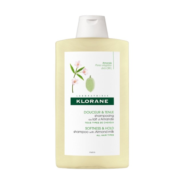 Klorane Amande Softness & Hold Shampoo 400ml (Σαμπουάν με Γαλάκτωμα Αμυγδάλου για Όγκο)