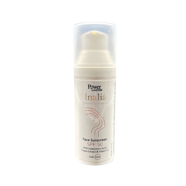Power Health Inalia Face Sunscreen SPF50 50ml (Αντιηλιακή Kρέμα Προσώπου με Πολύ Υψηλή Προστασία)