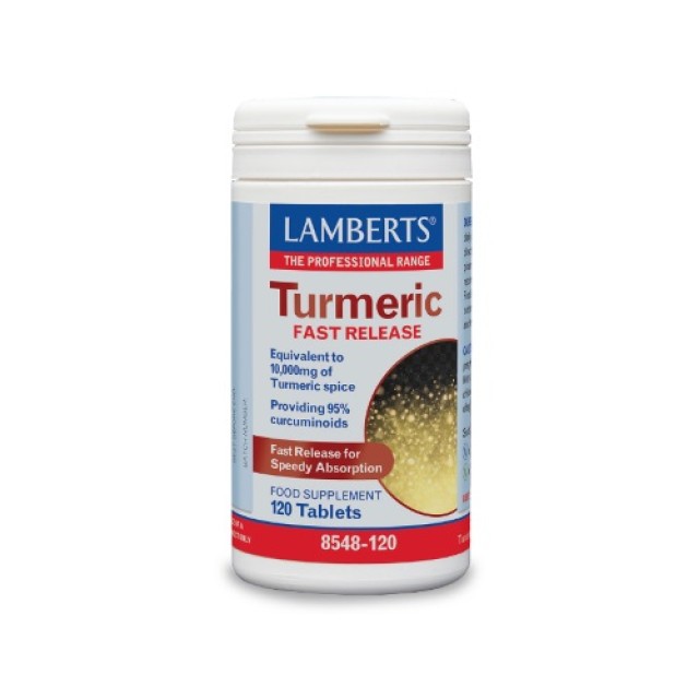 Lamberts Turmeric Fast Release 120tabs (Συμπλήρωμα Διατροφής με Κουρκουμά) 