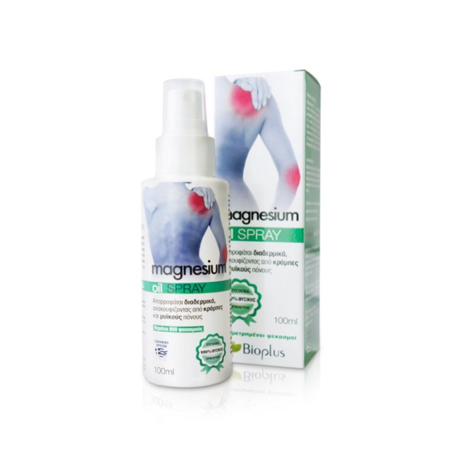 Bioplus Magnesium Oil Spray 100ml (Φυσικό Λάδι Μαγνησίου για Ανακούφιση από Πόνους Μυών & Κράμπε