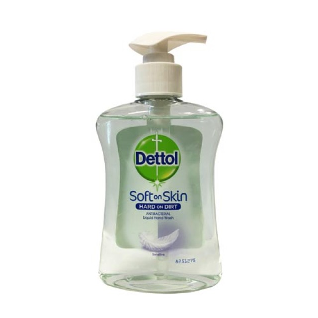 Dettol Soft on Silk Antibacterial Liquid Hand Wash 250ml (Αντιβακτηριδιακό Υγρό Κρεμοσάπουνο για Ευαίσθητες Επιδερμίδες)