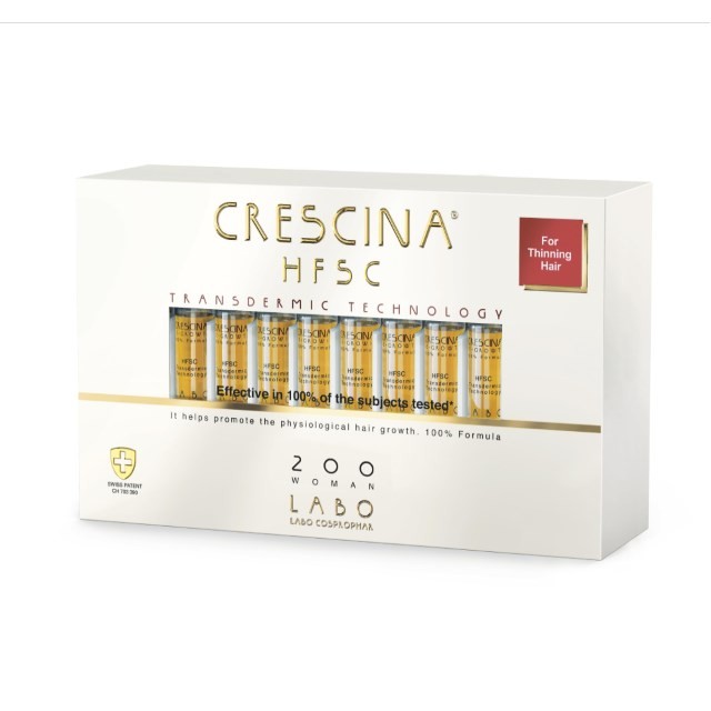 Crescina Transdermic HFSC Woman 200 20x3,5ml (Αγωγή για Γυναίκες με Αραίωση Μαλλιών σε Αρχικό Στάδιο)