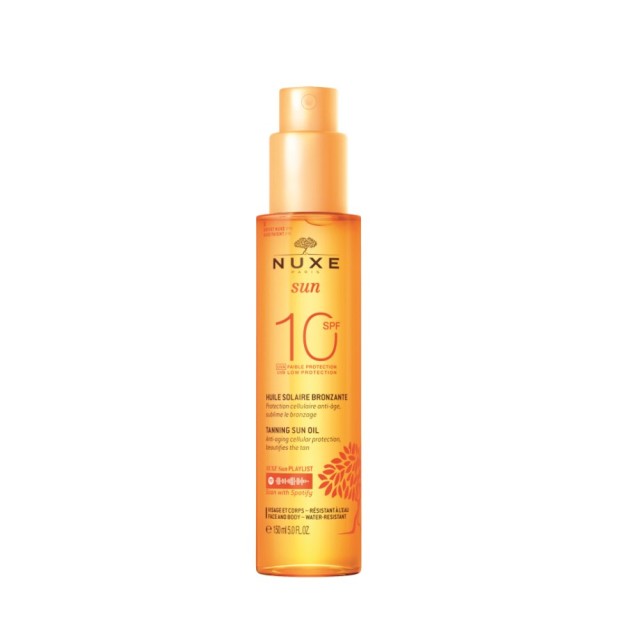 Nuxe Sun Tanning Oil SPF10 150ml (Αντηλιακό Λάδι Μαυρίσματος)