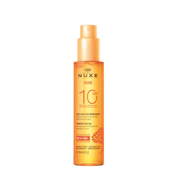 Nuxe Sun Tanning Oil SPF10 150ml (Αντηλιακό Λάδι Μαυρίσματος) 