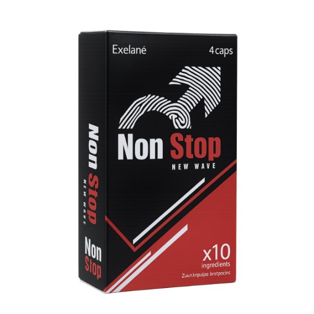 Exelane Non Stop New Wave 4caps (Συμπλήρωμα Διατροφής για την Ενίσχυση της Σεξουαλικής Τόνωσης & Αντοχής των Ανδρών)