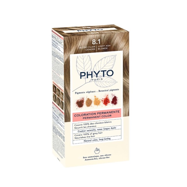 Phyto Phytocolor 8.1 Light Ash Blonde (Ανοιχτό Ξανθό Σταχτί)