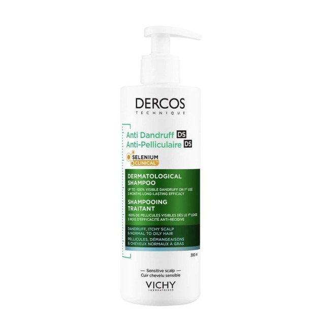 Vichy Dercos Anti-Dandruff Shampoo 390ml (Σαμπουάν Κατά της Λιπαρής Πιτυρίδας)